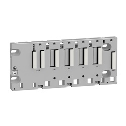 Rack M340 - 4 slot - Montaggio su pannello, piastra o guida DIN