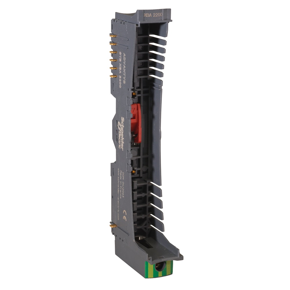 Modicon STB - Base di montaggio - Per modulo distribuzione alim. - 18,4 mm