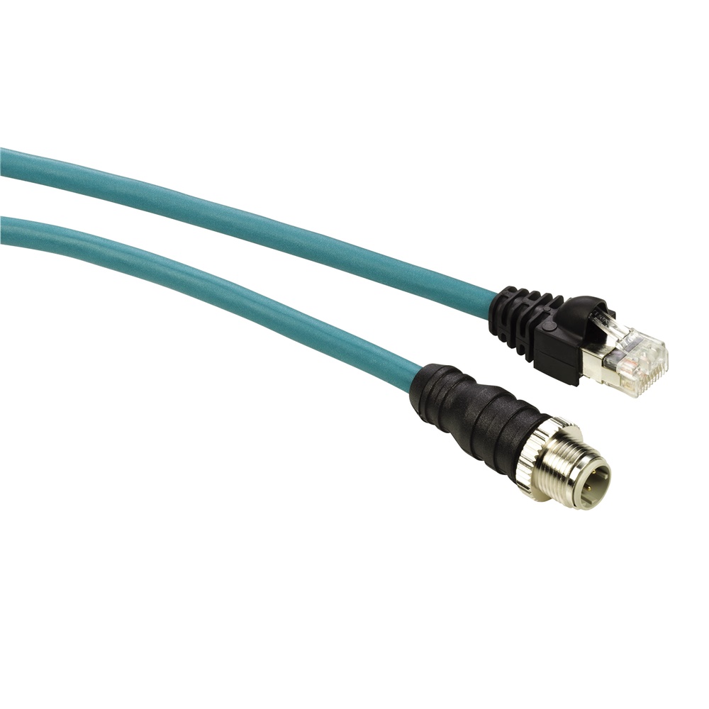 Cavo Ethernet ConneXium - Connettore M12 - Connettore RJ45 - IP67 - 1 m