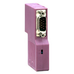 Connettore femmina SUB-D9 CANopen - IP20 - Ang. a 90° c/ conn. SUB-D9 agg.