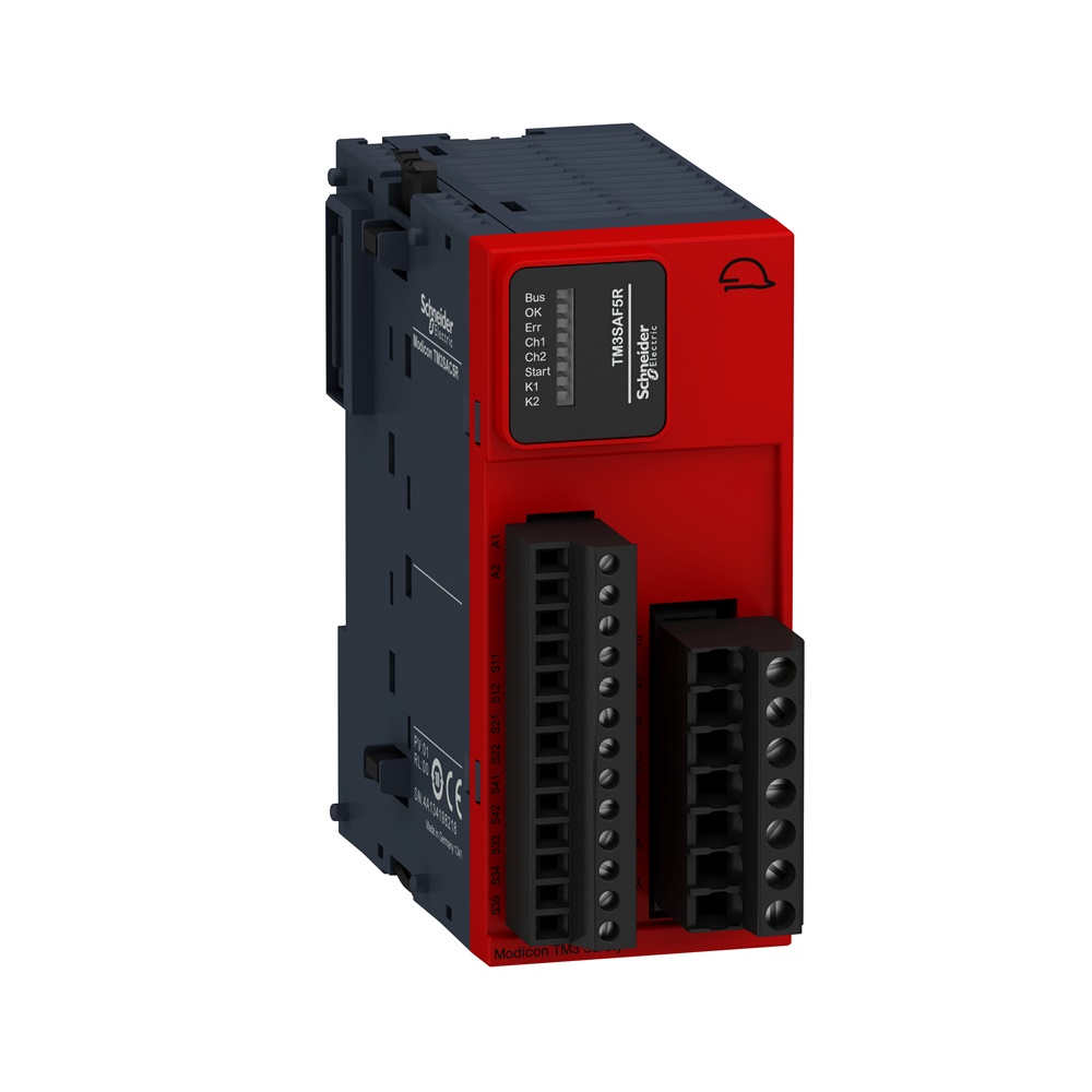 Modulo di sicurezza per plc TM2xx, 1 funzione, CAT4, terminali a vite