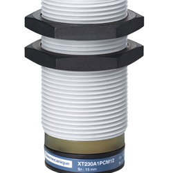 Sensore capacitivo prossimità M30 plastica 15 mm PNP NO+NC 12-24 VDC per rilevamento materiali isolati e conduttivi