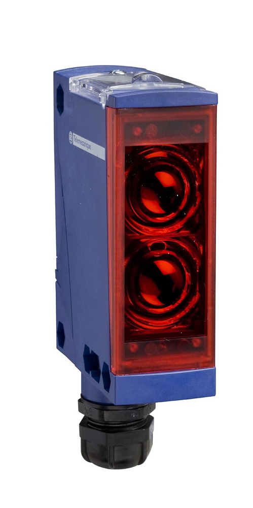 sensore fotoelettrico emettente multimodale 24-240 Vca/Vcc connettore M12 per rilevamento industriale