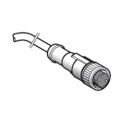 Connettori precablati XZ, dritto femmina, 1/2\ 20 UNF, 3 pins, cavo PUR 5m.