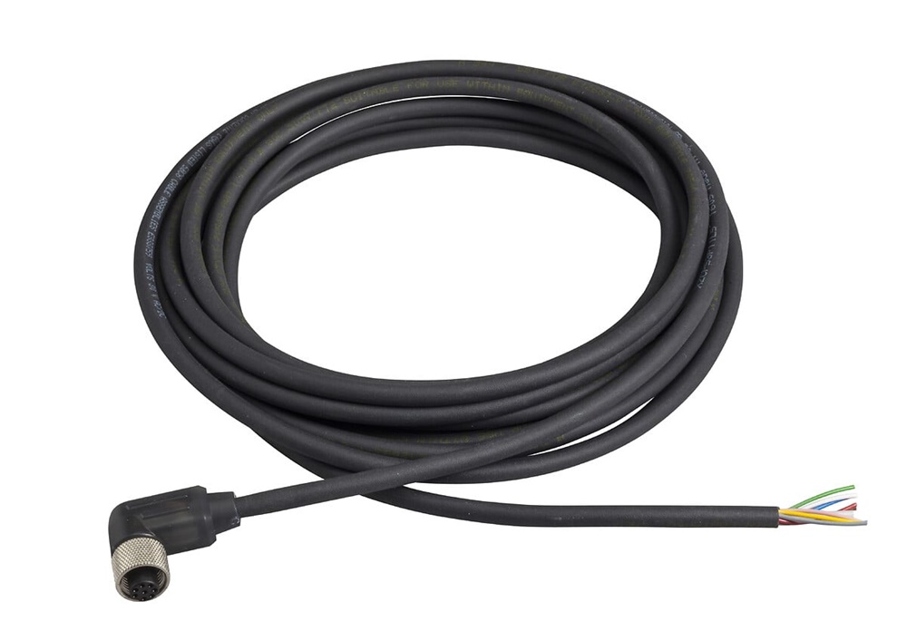 CONN M12 FEMM 90 8 POLI - 5M