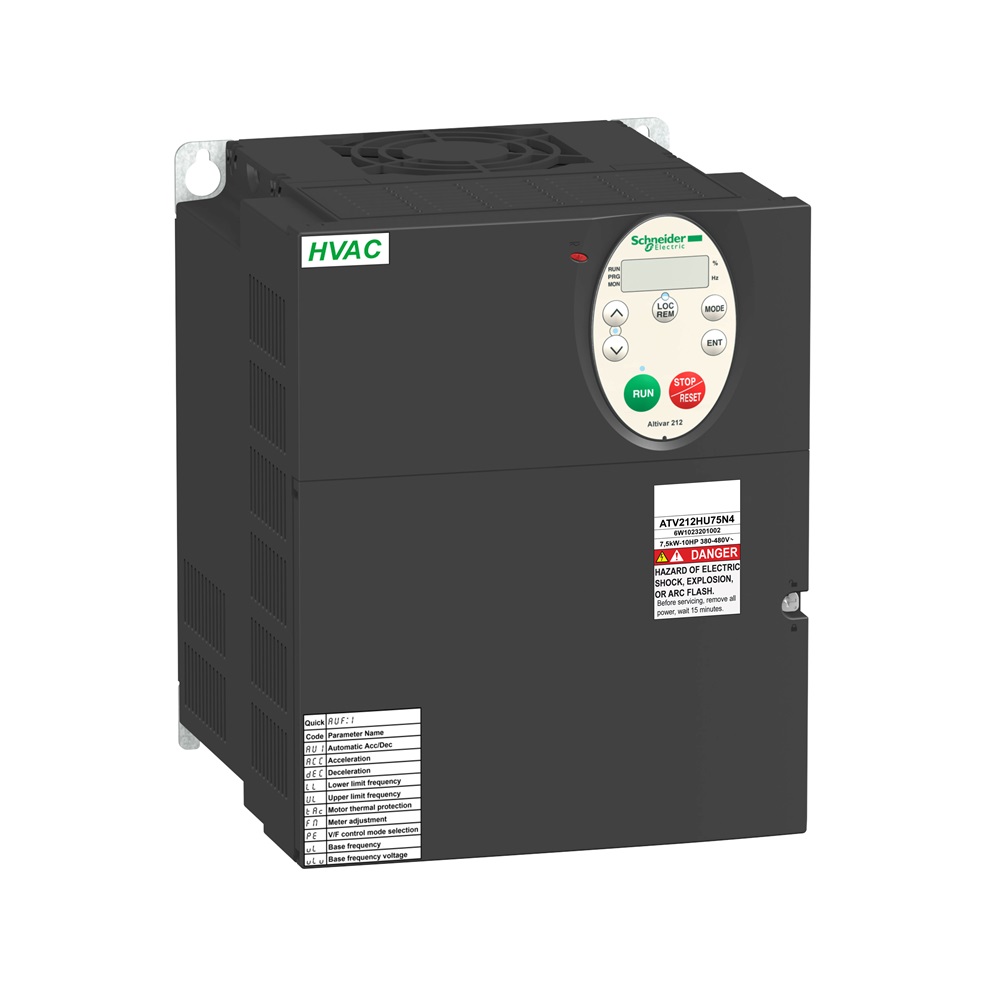 Variatore di velocità ATV212 - 11 kW - 15 HP - 480 V - trifase - EMC - IP21