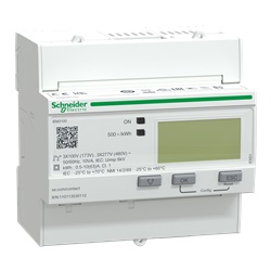 Contatore energia trifase iEM3100 3P+N 63A inserzione diretta con reset per misurazione parziale