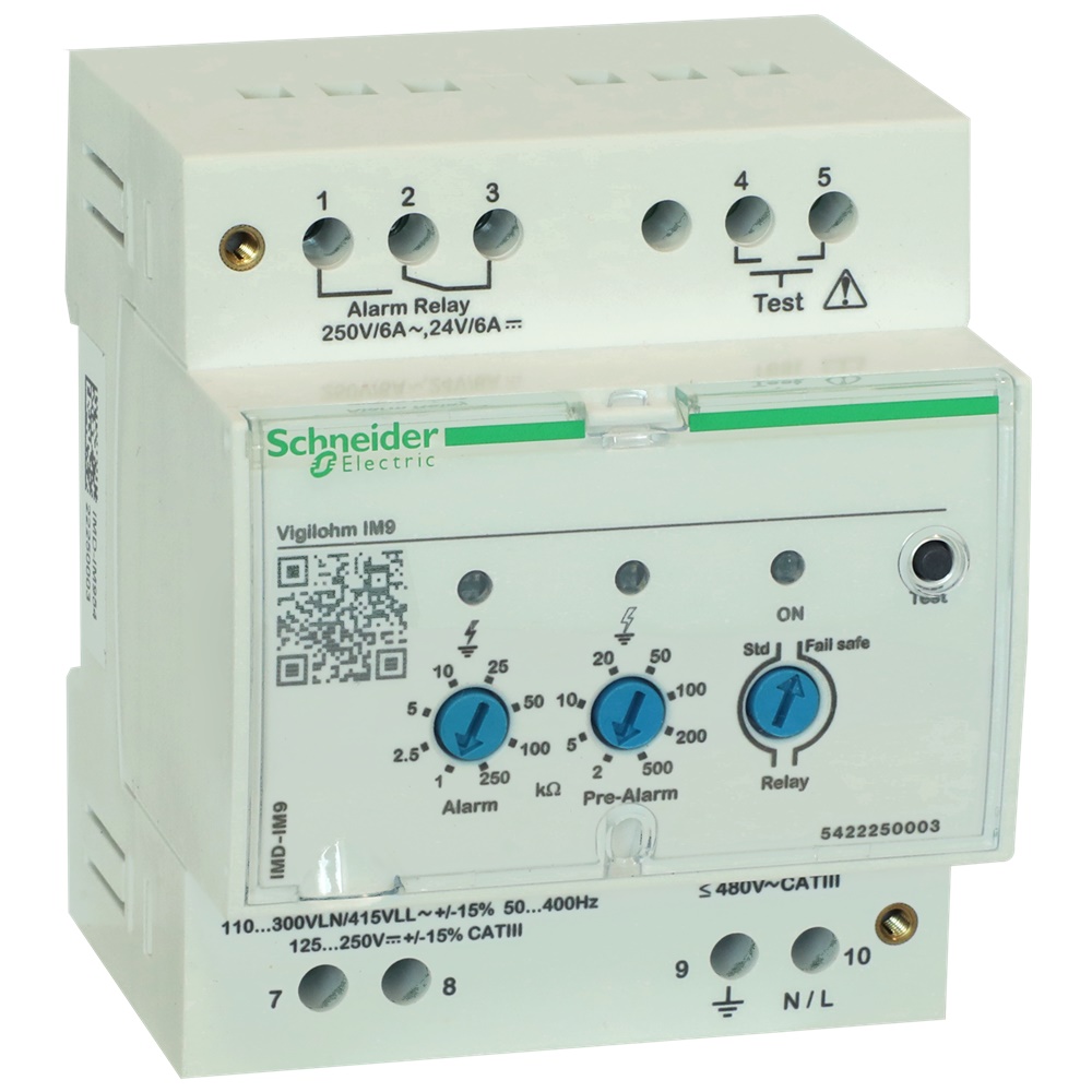 Controllore isolamento Vigilohm IM9 115/415 Vca monitoraggio reti IT piccole dimensioni