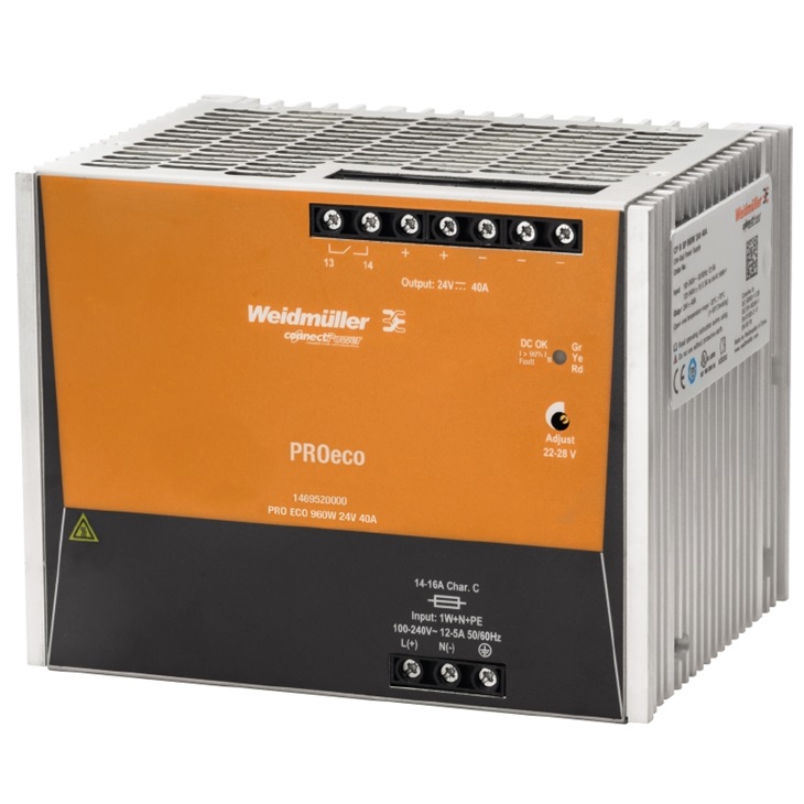 Alimentatore Weidmuller Pro Eco 960W 24V 40A 