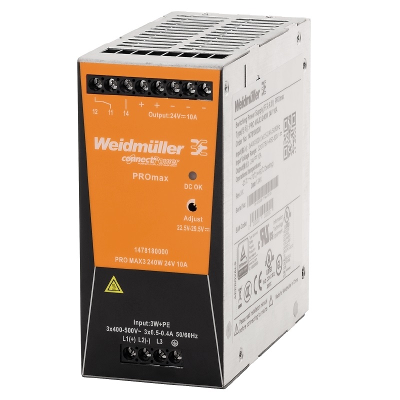 Alimentatore Weidmuller Pro Max3 240W 24V 10A 