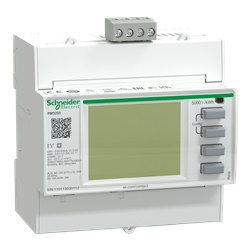 Multimetro PM3250 montaggio su guida DIN, display LCD, Modbus RTU, misura energia, potenza, THD, allarmi, 1-5A, 50/60Hz, trifase/monofase