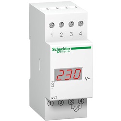 Voltmetro digitale modulare AMP - 230 V - scala da 0 a 600 V