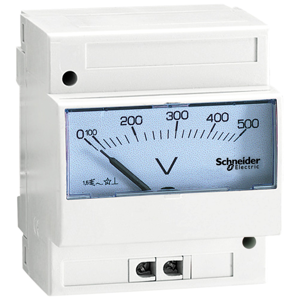 Volmetro analogico iVLT - da 0 a 500 V - da guida DIN