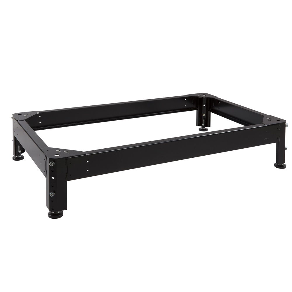 Zoccolo per pavimenti tecnici 600x1000 mm portata 1000 kg regolabile nero RAL 9011