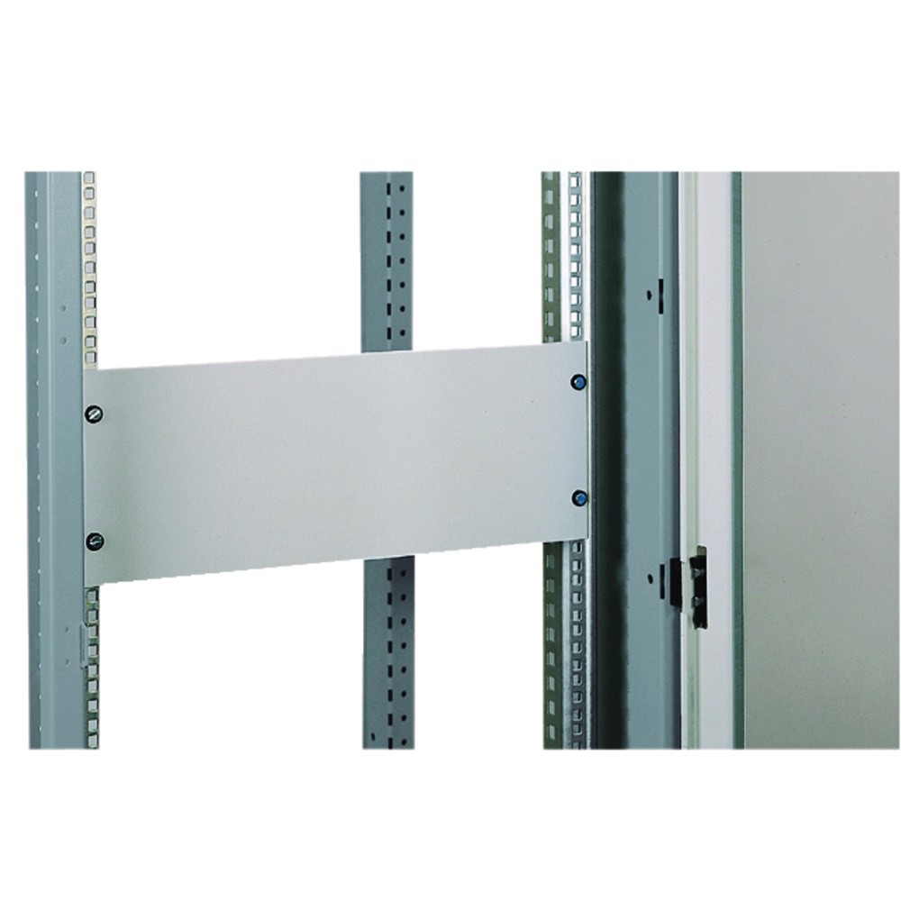 Piastra fondo piena 19 4U acciaio spessore 15/10 RAL7035 gestione cavi rack server