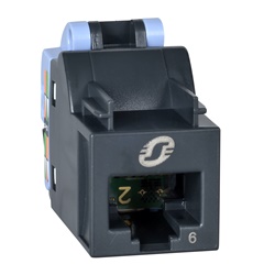 Connettore RJ45 Actassi S-One Cat6 UTP monopezzo installazione rapida cablaggio strutturato
