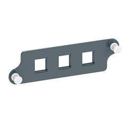 Piastra 3 porte LC duplex quadrate per pannelli fibra ottica Actassi 19