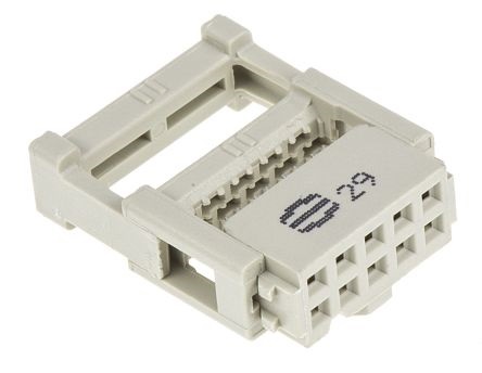 Connettore IDC Harting serie SEK-18 femmina 10 vie 2 file passo 2.54mm angolo retto