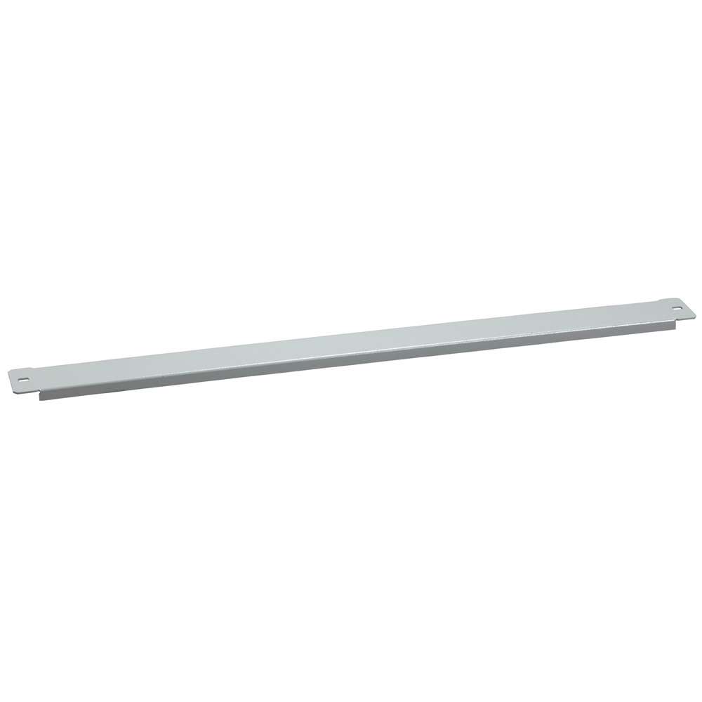 Piastra tamponamento metallo 50x600 mm grigio RAL7035 per quadri elettrici PanelSeT