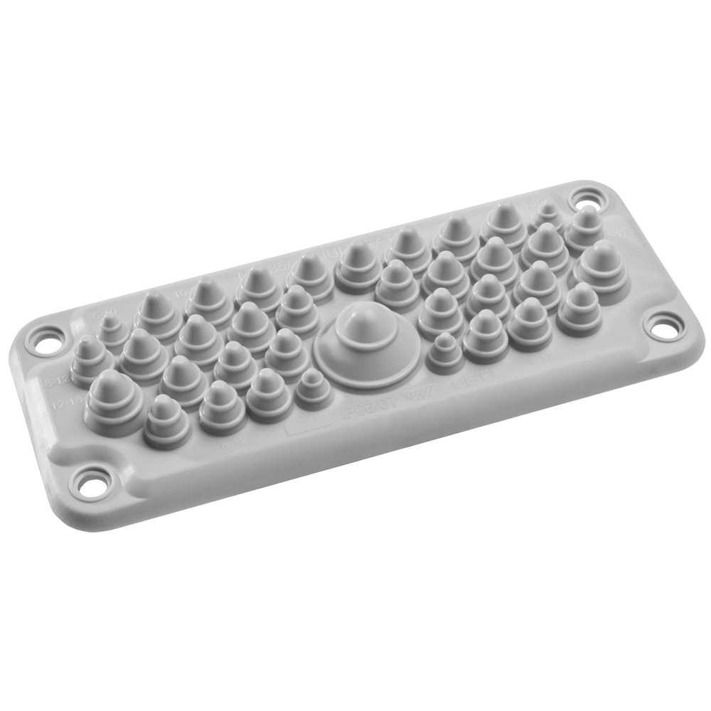 Membrana passacavi FL21 morbida TPE 37 ingressi IP66 armadi elettrici grigio RAL7035
