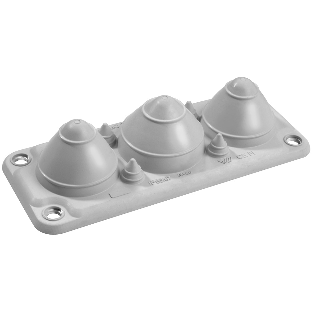 Membrana passacavi FL21 T7 morbida TPE per armadi elettrici IP66 grigio RAL7035