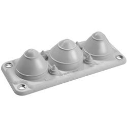 Membrana passacavi FL21 T7 morbida TPE per armadi elettrici IP66 grigio RAL7035