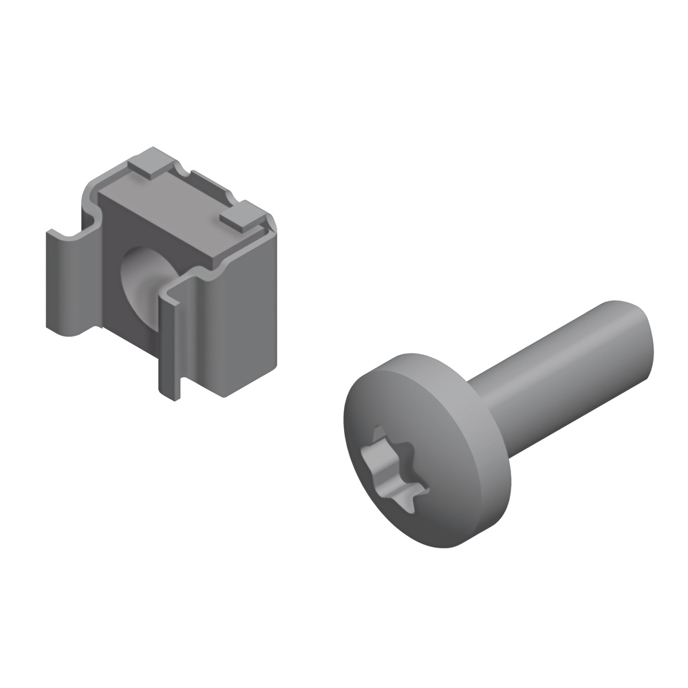 Dadi a gabbia M6 ISO per montaggio accessori 19 set 100 pezzi compatibili Actassi