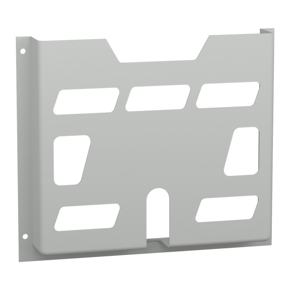 Tasca portaschemi plastica A4 maggiorata grigio RAL7035 per quadri elettrici PanelSeT