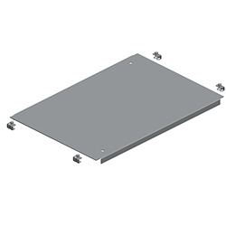 Piastra passacavi multifunzione acciaio zincato 600x400 mm per armadi elettrici PanelSeT e Spacial