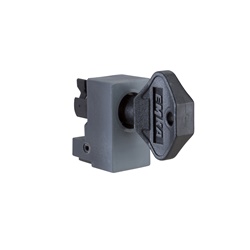 Serratura doppia barra 5 mm sicurezza porte industriali e cancelli