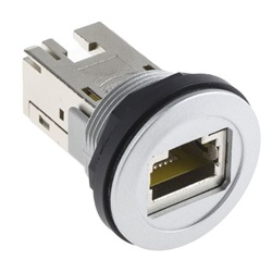 Accoppiatore Harting presa RJ45/presa RJ45 Cat6 schermato 1 porta