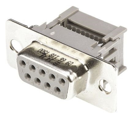 Connettore D-sub IDC Harting femmina 9 vie passo 2.77mm Diritta 