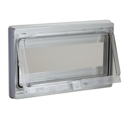 Finestra stagna IP55 policarbonato PVC per 10 moduli armadi PanelSeT S3D CRN