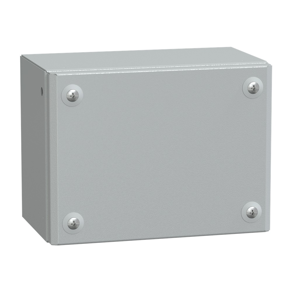 Cassetta industriale Flat Box 150x200x120 mm montaggio a parete IP66 IK10 acciaio poliestere