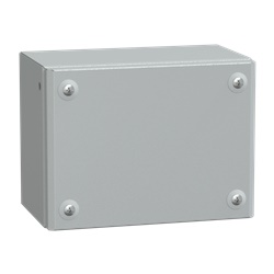 Cassetta industriale Flat Box 150x200x120 mm montaggio a parete IP66 IK10 acciaio poliestere