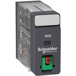 Relè interfaccia Harmony RXG - 2 NC/NO standard - 24 VAC - 5 A - c/pulsante TEST