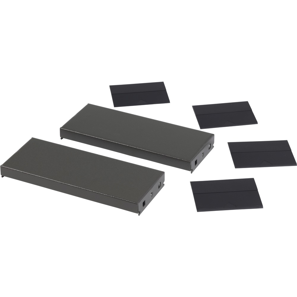 Pannelli laterali zoccolo 400x100 mm acciaio grigio IP30 IK10 per quadri elettrici PanelSeT Prismaset