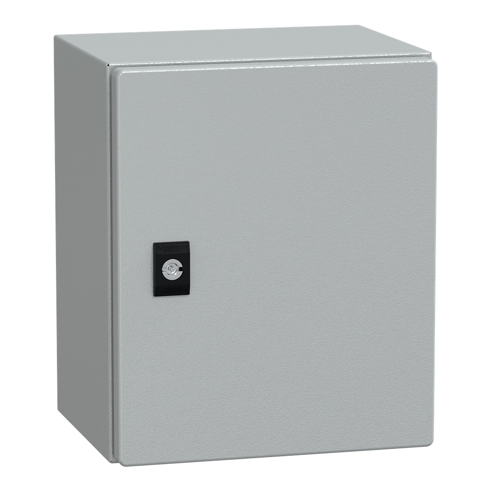 Cassetta compatta PanelSeT CRN 300x250x200 mm porta piena acciaio IP66 IK10 montaggio parete serratura doppia barra