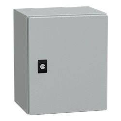 Cassetta compatta PanelSeT CRN 300x250x200 mm porta piena acciaio IP66 IK10 montaggio parete serratura doppia barra