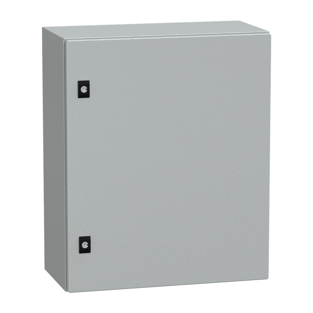 Cassetta compatta in acciaio galvanizzato CRN 600x500x250 mm porta piena con serratura IP66 IK10 per montaggio a parete