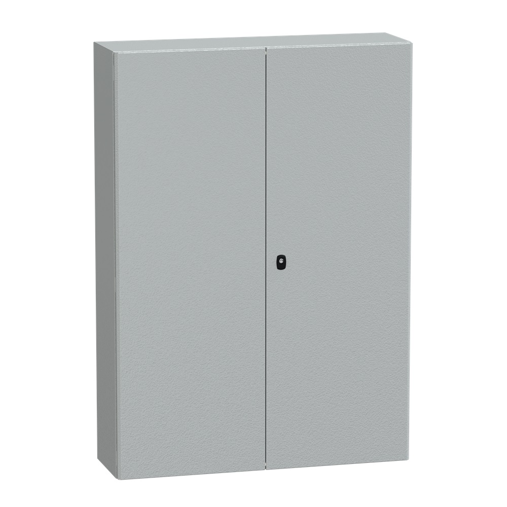 Cassetta in acciaio montata a parete, Spacial S3D, porta piena senza piastra 1400x1000x300, IP55, IK10