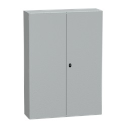 Cassetta in acciaio montata a parete, Spacial S3D, porta piena senza piastra 1400x1000x300, IP55, IK10