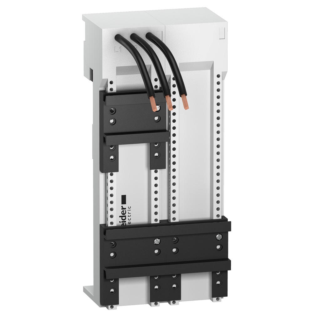 Piastra di mont. 2×3P 25 A - 90×200×63 mm per GV2LE/P/ME + LC1D/LC1K/LP4K06-12