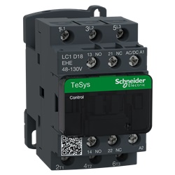 TeSys D Green contattore - 3P - <= 440 V - 18 A AC-3 - 48...130 V AC/DC