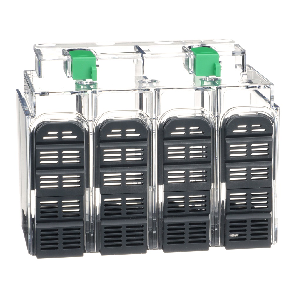 Coprimorsetti lungo 4 poli per interruttori Compact NSXm e PowerPact B protezione IP40 IK07