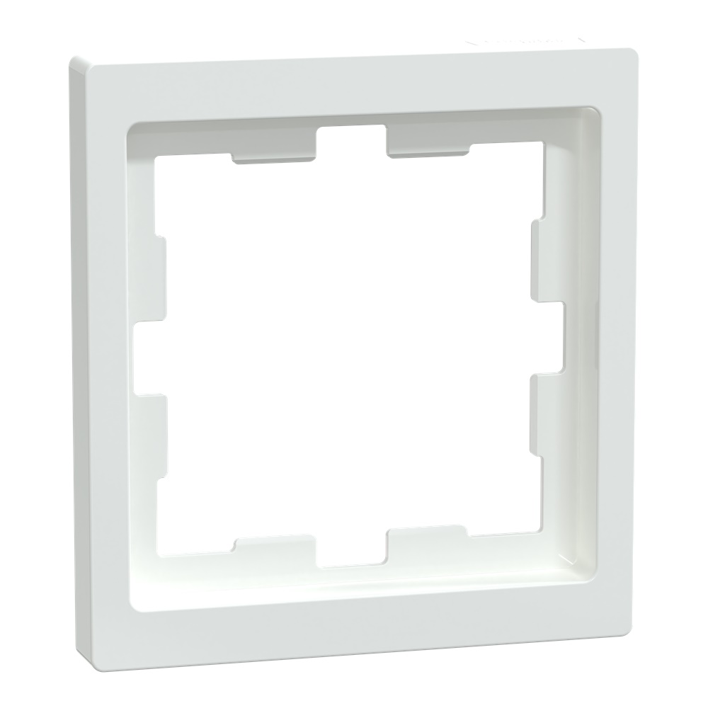 Cornice D-Life 1 slot bianco loto ABS resistente design Merten System Design Schneider Electric