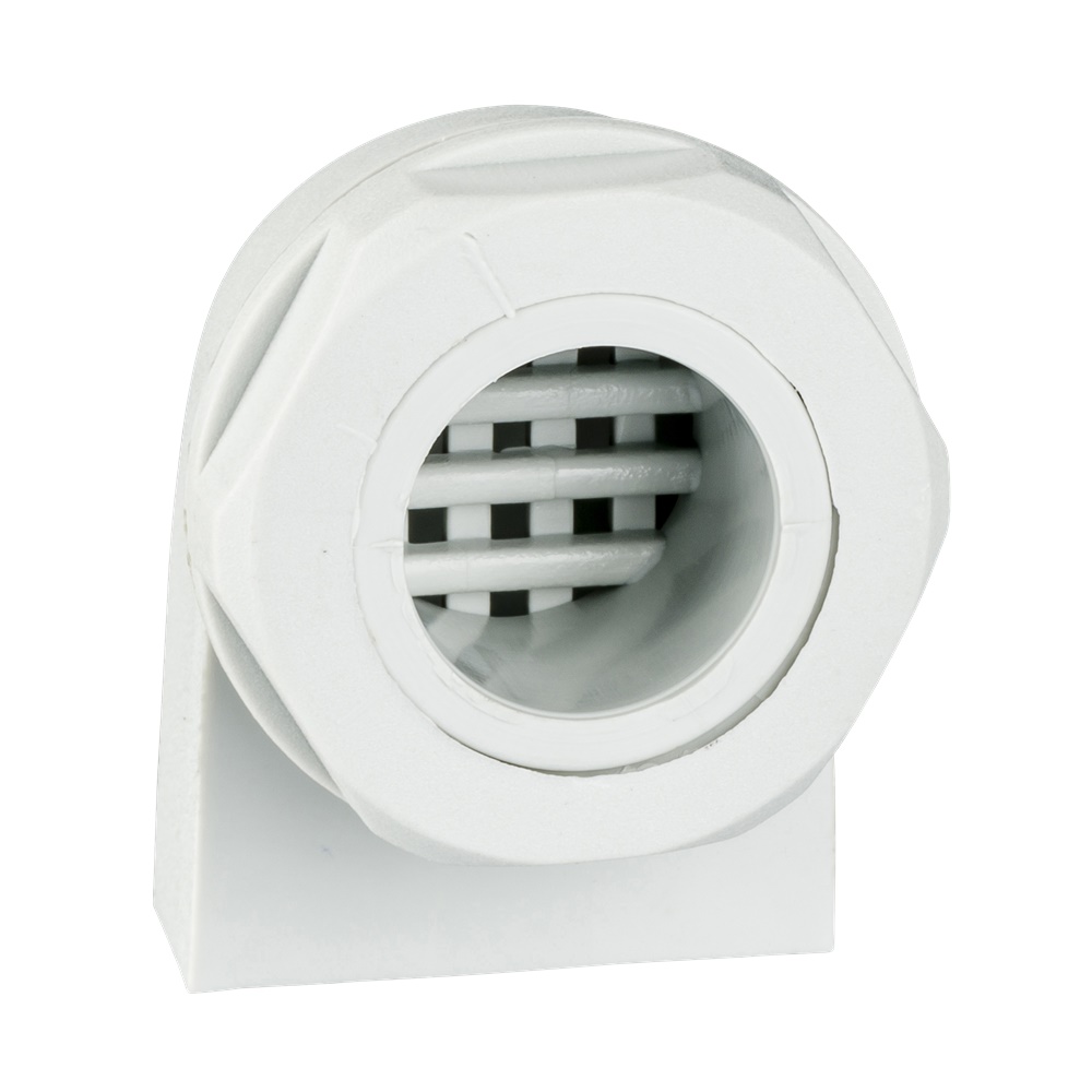Bocchetta areazione diametro 19 mm IP45 poliammide6 montaggio verticale grigio RAL7035