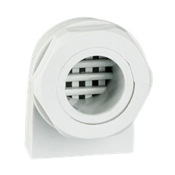 Bocchetta areazione diametro 19 mm IP45 poliammide6 montaggio verticale grigio RAL7035