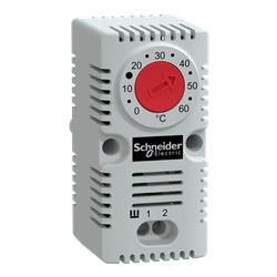 Termostato per resistenze NC bimetallico 250V montaggio su guida DIN IP20 ClimaSys CC