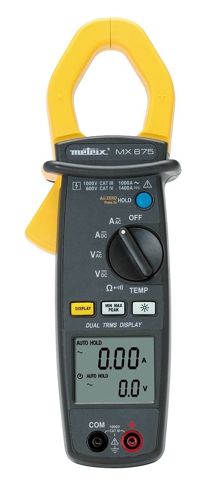 MX675 MULTIMETRO A PINZA 1400AAC/DC, TRMS CAT IV, DIAM. 40 MM